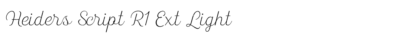 Heiders Script R1 Ext Light